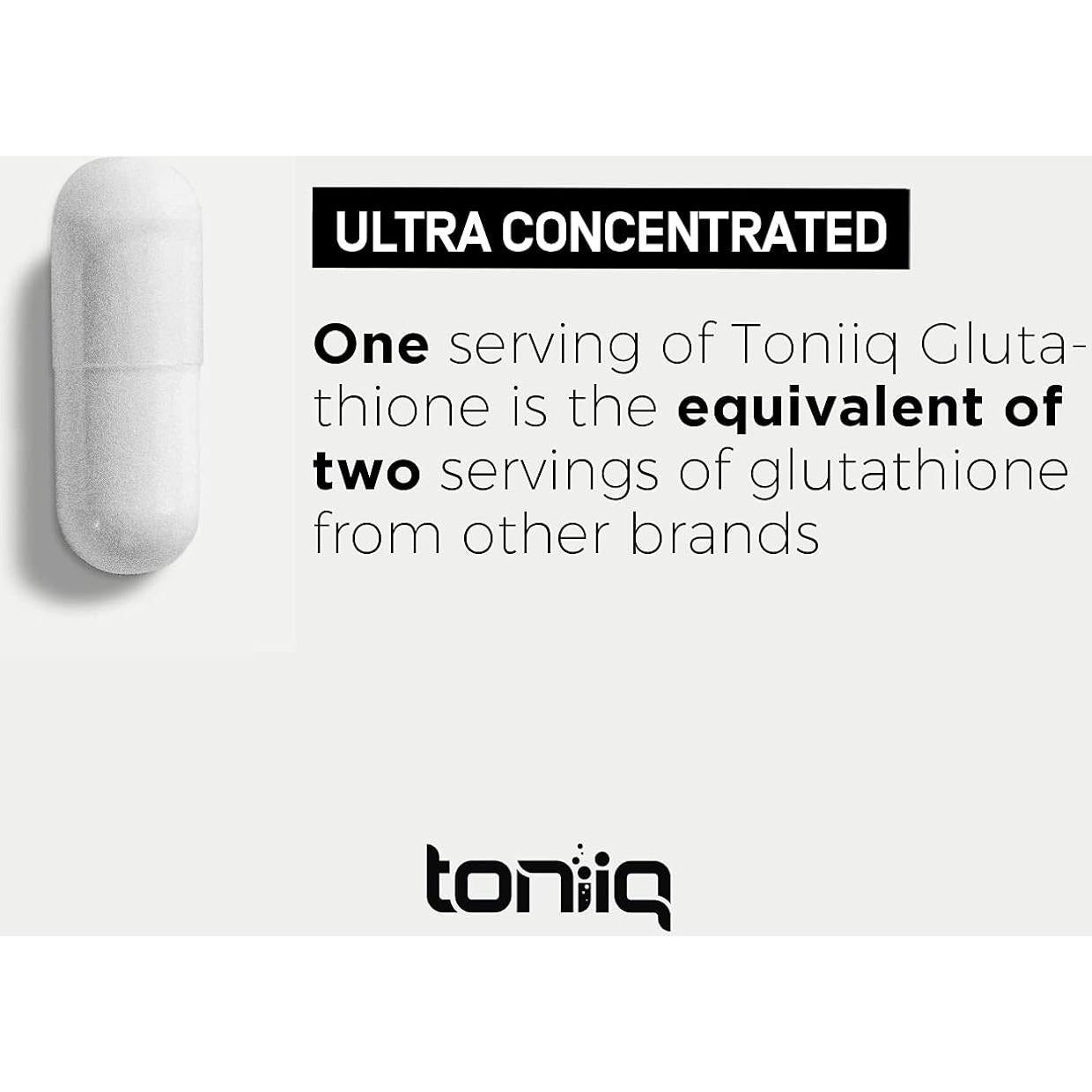 Cápsulas de Glutatión Toniiq 1000mg - 60 Unidades Purificadas