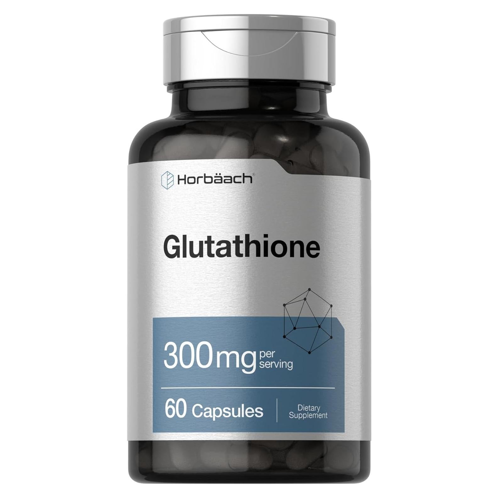 Suplemento de Glutatión Horbaach 300mg 60 Cápsulas Sin OGM