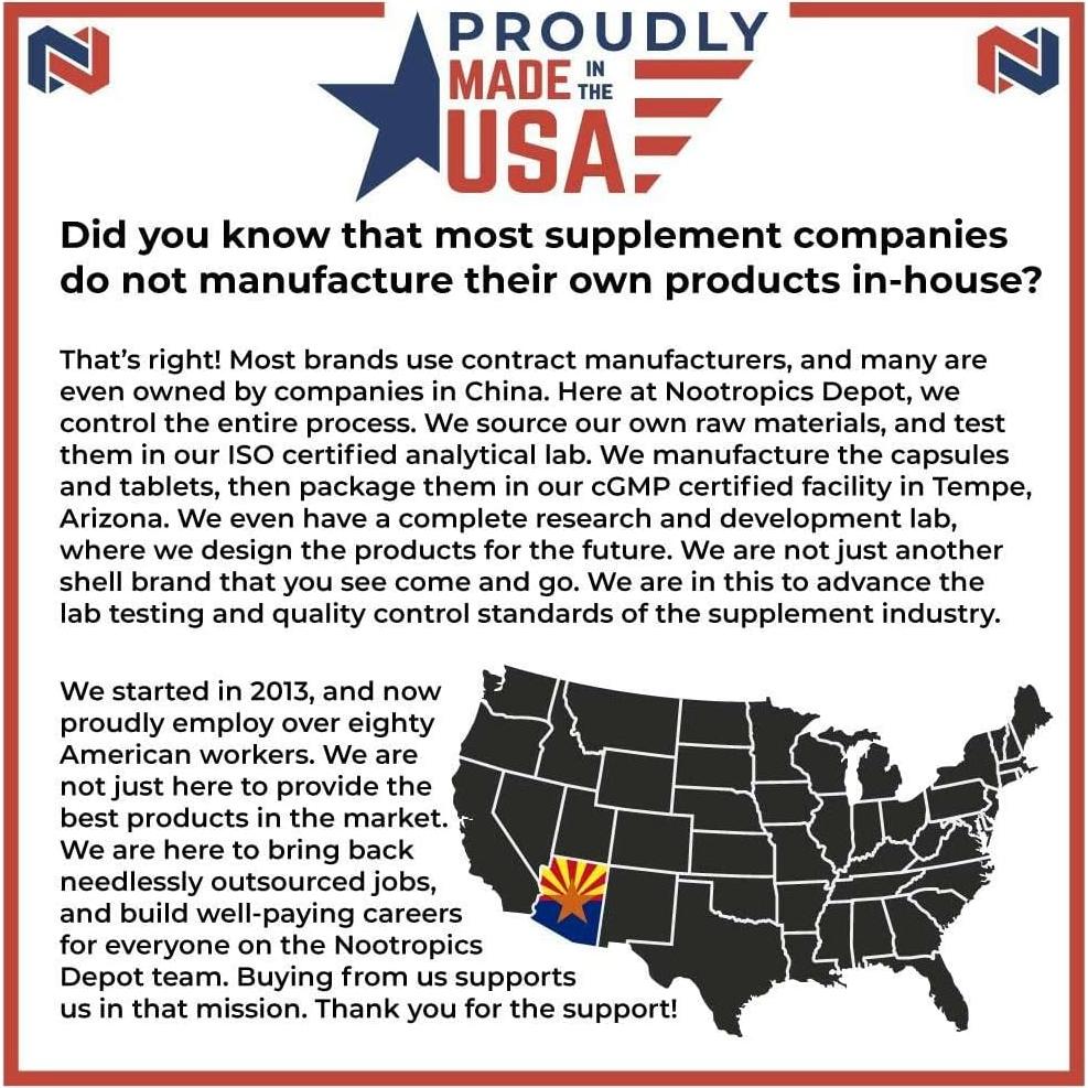 Cápsulas de S-Acetil L-Glutati&oacute;n Nootropics Depot 100mg 180u