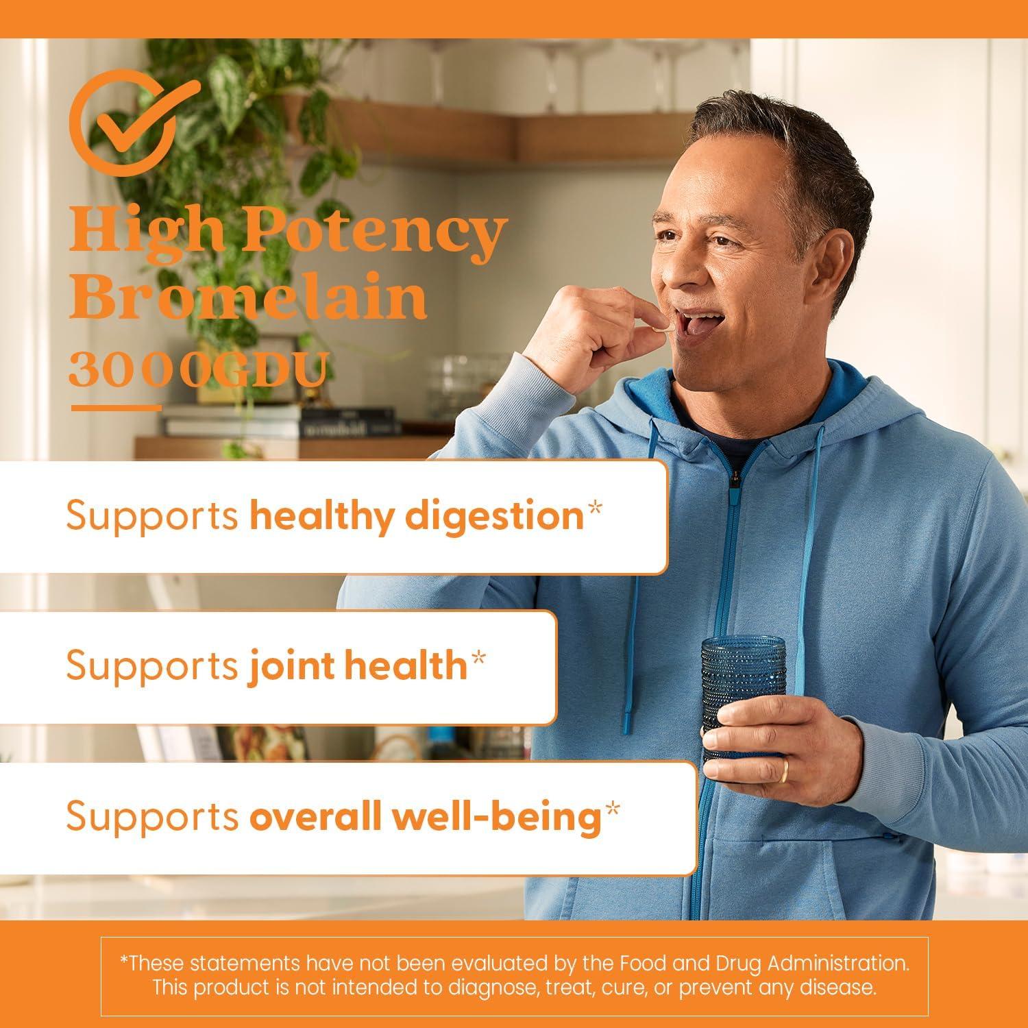 Suplemento de Bromelina 3000 GDU Doctor's Best 90 Cápsulas