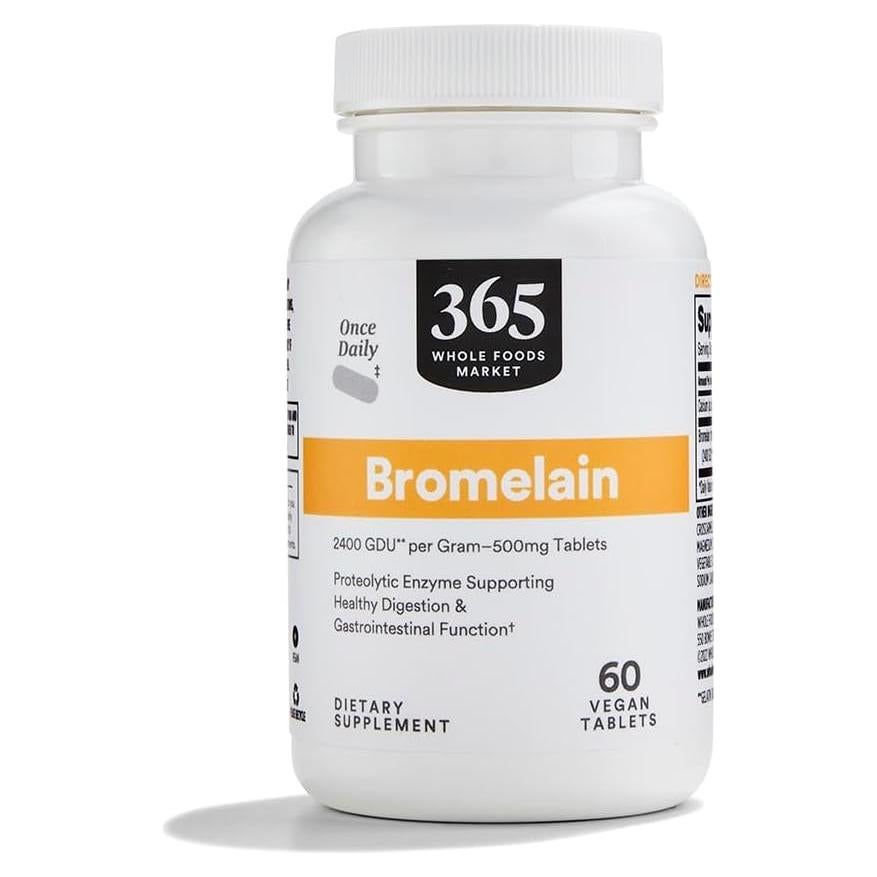 Bromelina Whole Foods Market 60 Cápsulas Apoyo Digestivo