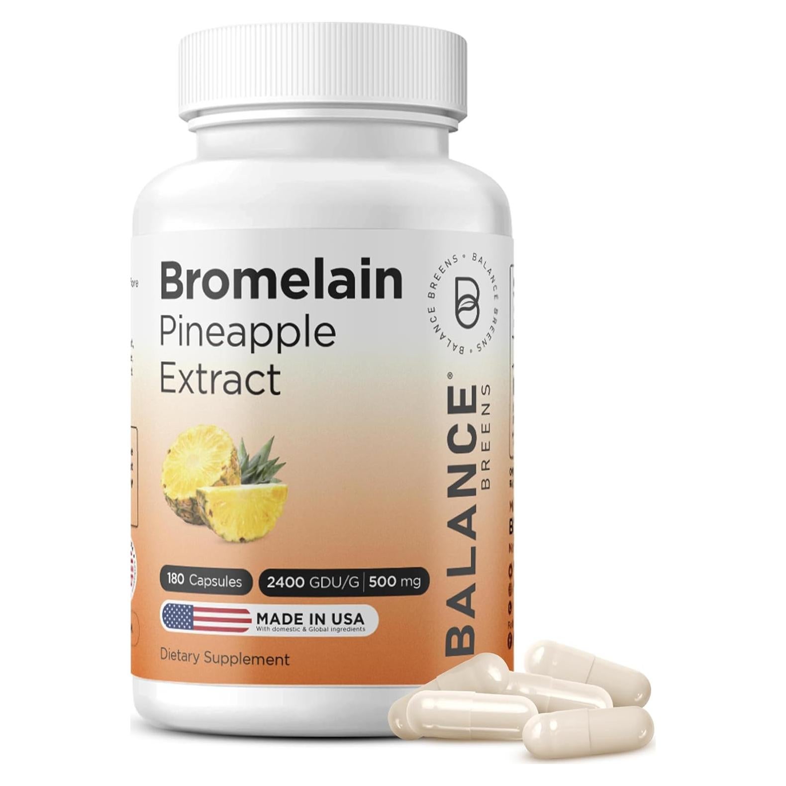Bromelina Balance Breens 500mg 180 Cápsulas Veganas - Soporte Articular