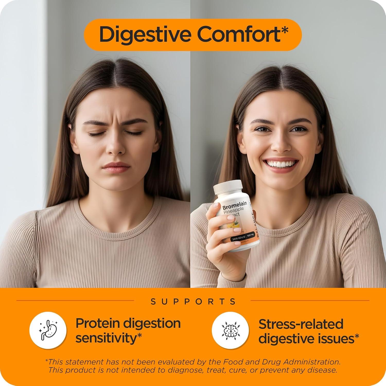 Bromelina Balance Breens 500mg 180 Cápsulas Veganas - Soporte Articular