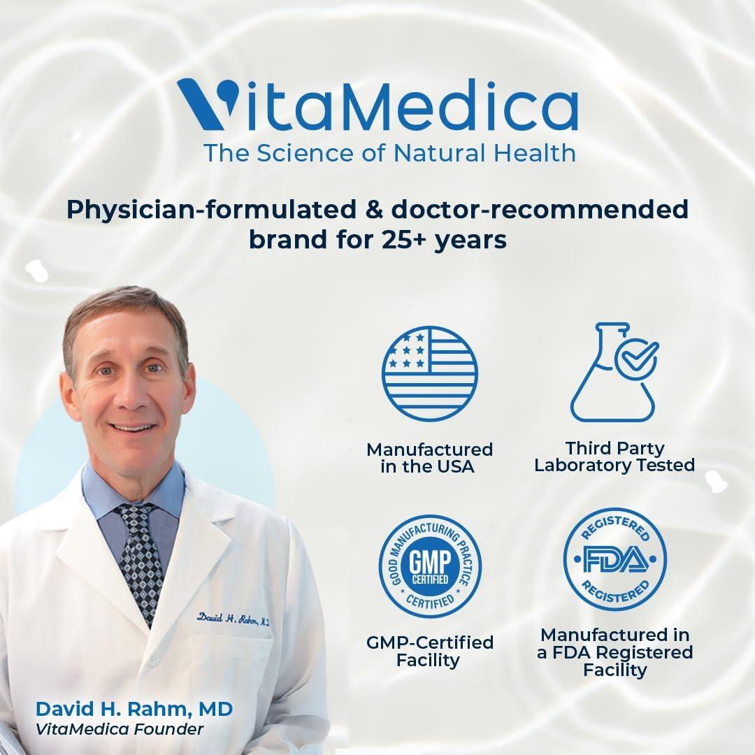 Suplemento de Bromelina y Quercetina VitaMedica 500mg/250mg - 60 Cápsulas Veganas