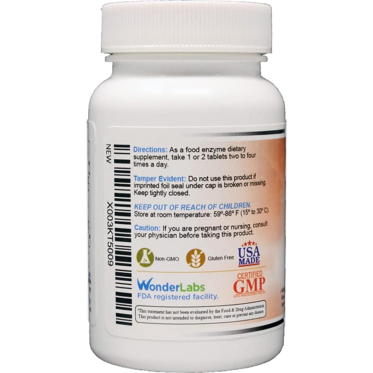 Enzimas Proteolíticas Laboratorios Wonder 550 mg 100 Tabletas