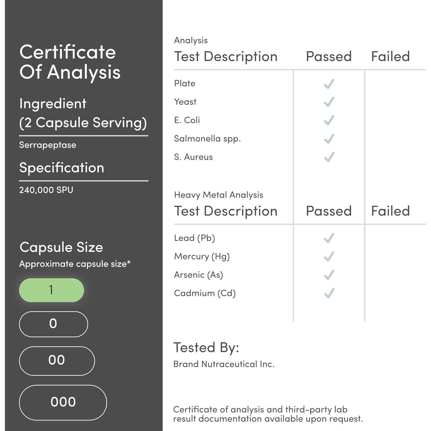 Serrapeptasa 240,000 SPU Double Wood - 120 Cápsulas Vegetales