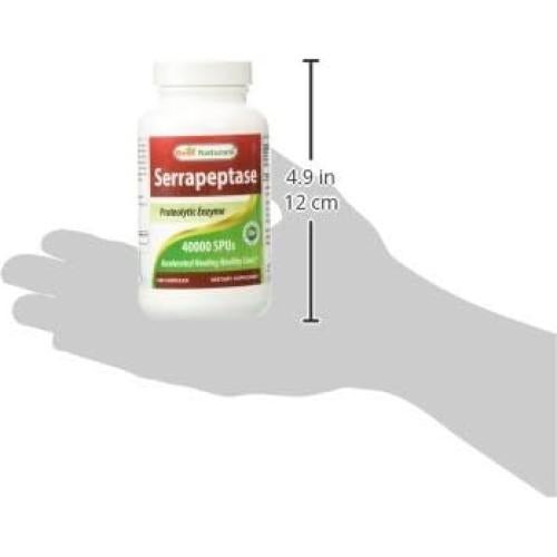 Serrapeptasa 40000 SPUs Mejores Naturales 180 Cápsulas