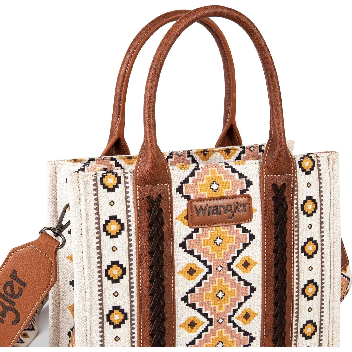 Bolso Tote Azteca Wrangler para Mujeres 21.5x27.2x12.7cm