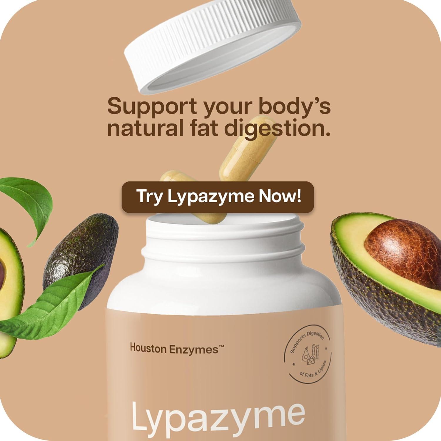 Lypazyme Enzimas Digestivas Houston Enzymes - 120 Cápsulas