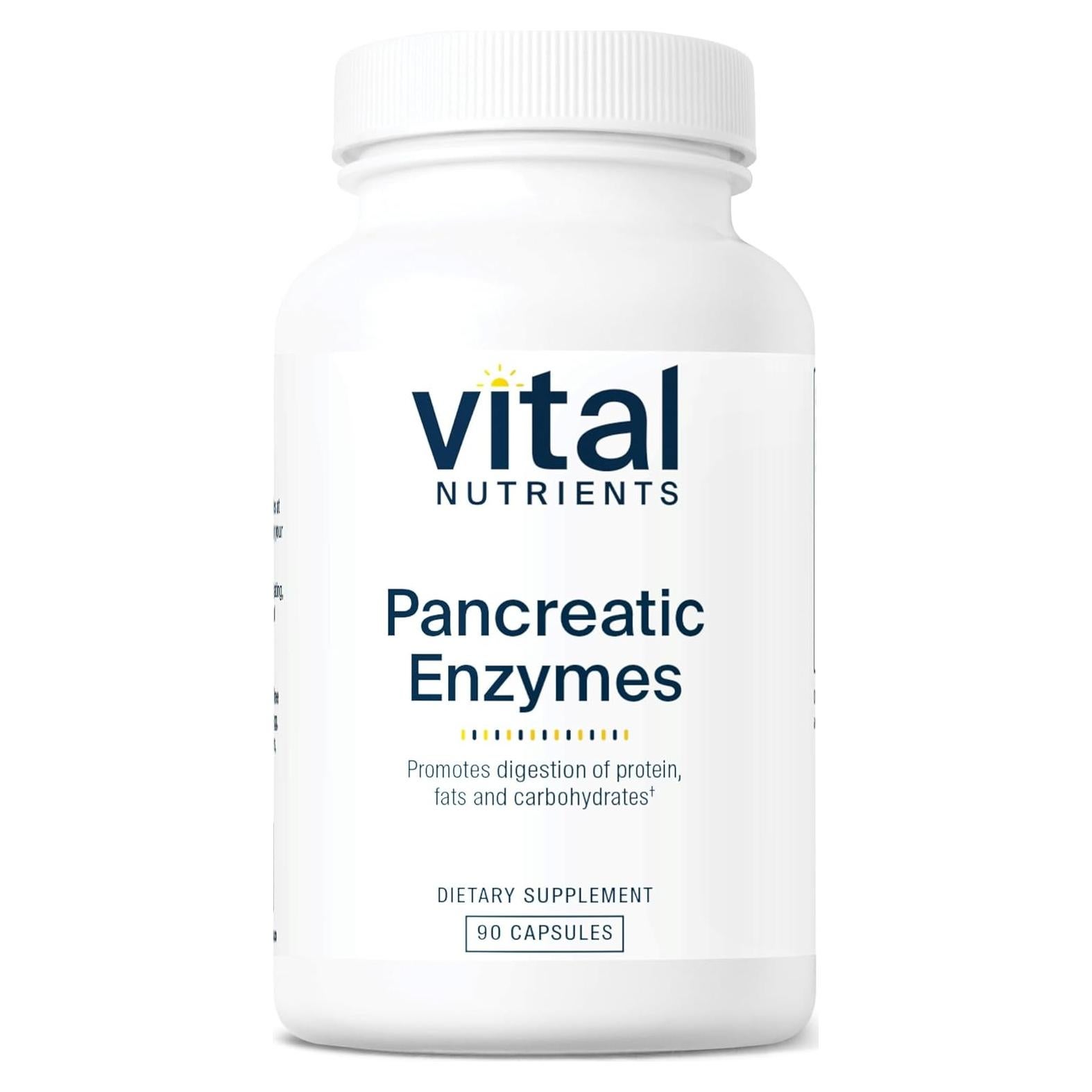 Vital Nutrients Enzimas Pancreáticas 1000mg 90 Cápsulas