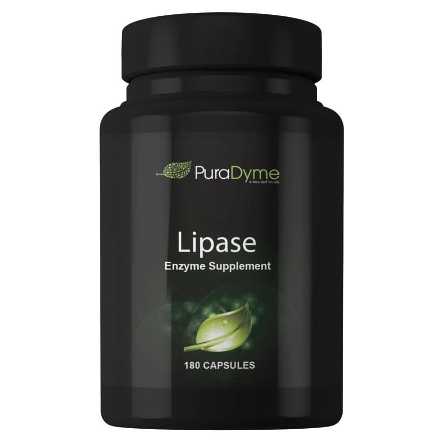 Lipasa Enzima Digestiva PuraDyme 180 Cápsulas 117g