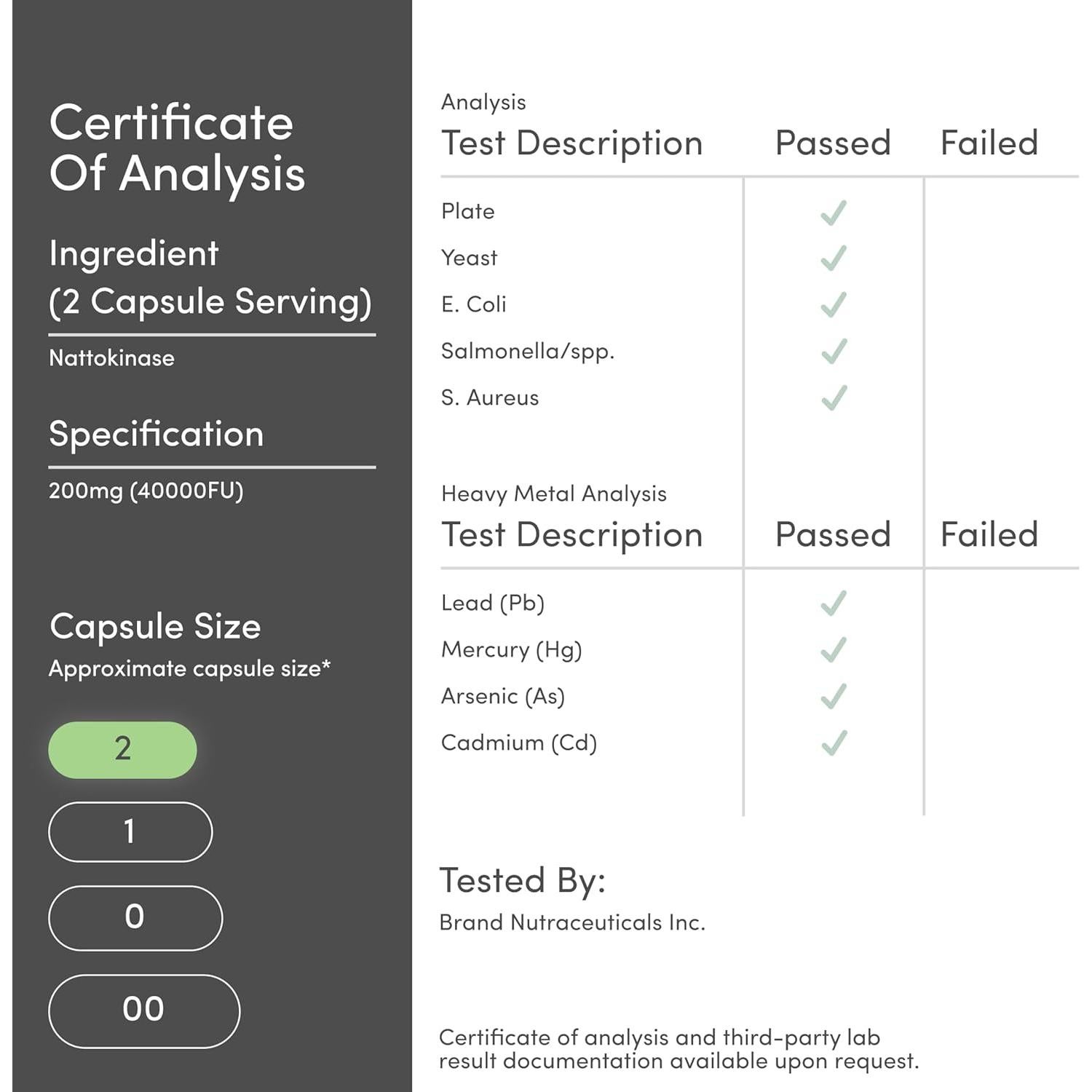 Suplemento Nattokinasa 4000 FU Double Wood 120 Cápsulas