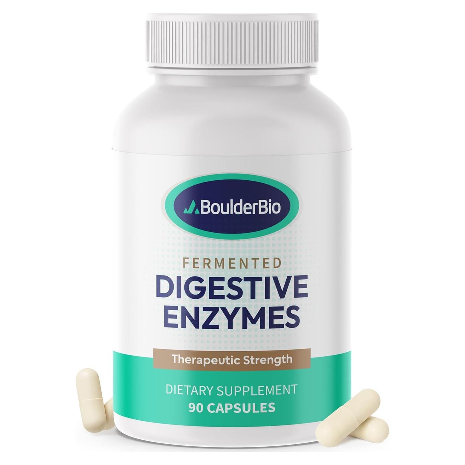 Enzimas Digestivas Boulder Bio 40,000 USP Lipasa Veganas