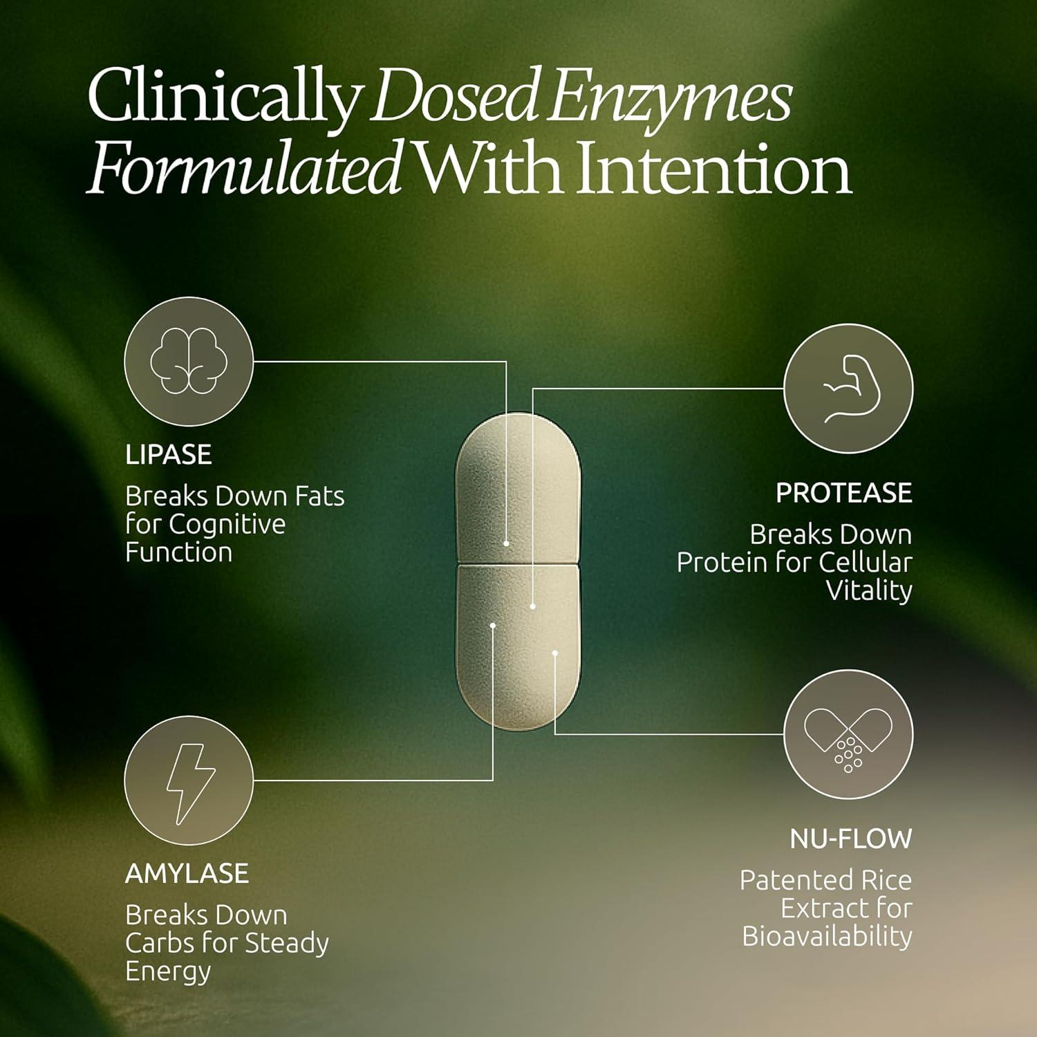 Enzimas Digestivas Boulder Bio 40,000 USP Lipasa Veganas