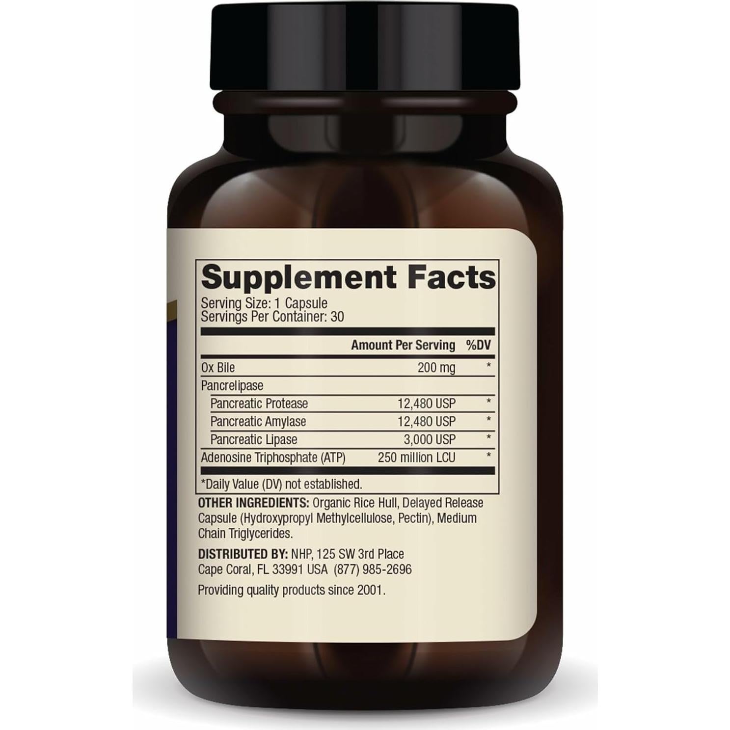 Enzimas Digestivas Dr. Mercola 30 Cápsulas Liberación Retardada