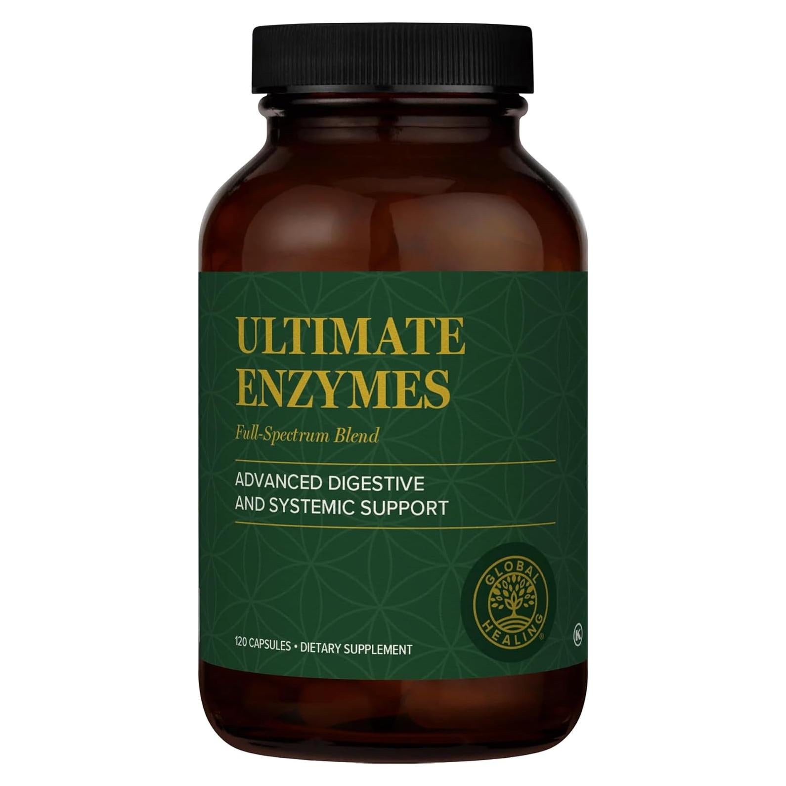 Suplemento de Enzimas Sistémicas y Digestivas Global Healing 1.13g