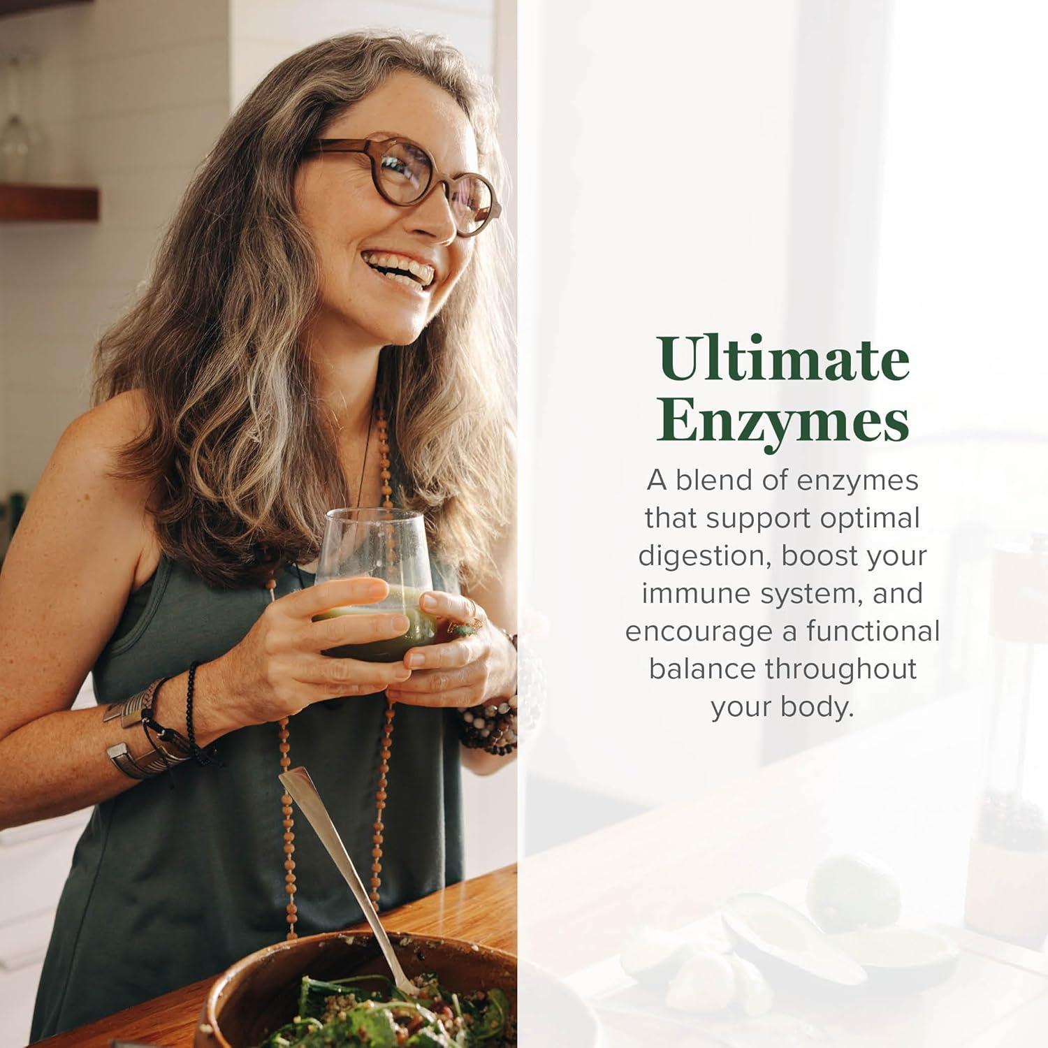 Suplemento de Enzimas Sistémicas y Digestivas Global Healing 1.13g