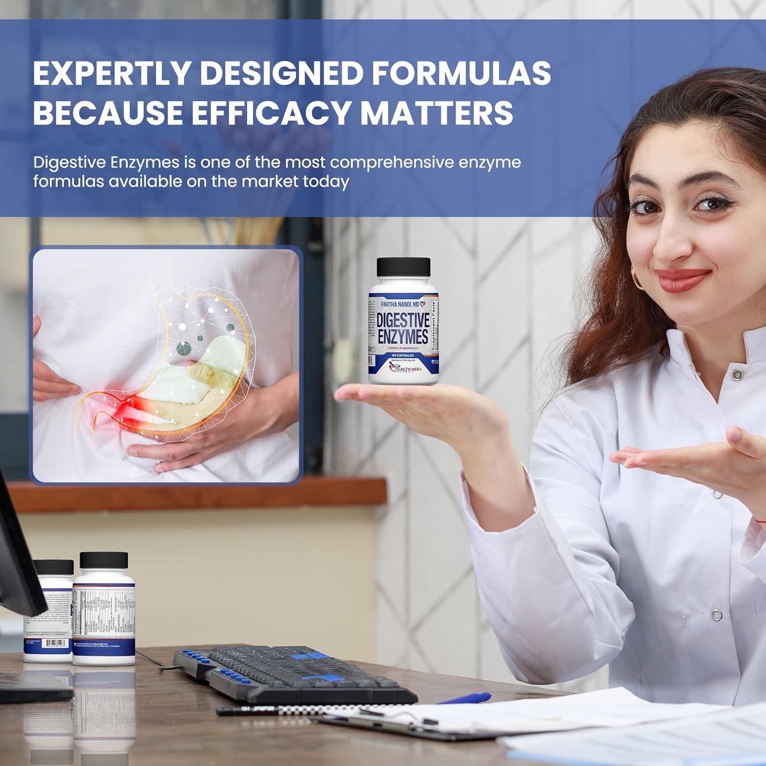 Suplemento Enzimas Digestivas Dr. Nandi - 90 Cápsulas Veganas