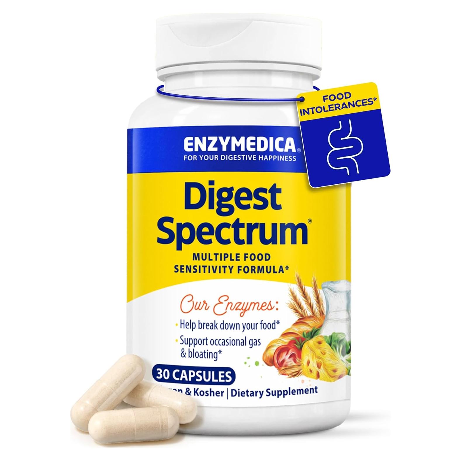 Enzymedica Digest Spectrum - Enzimas Digestivas Avanzadas 30 Cápsulas