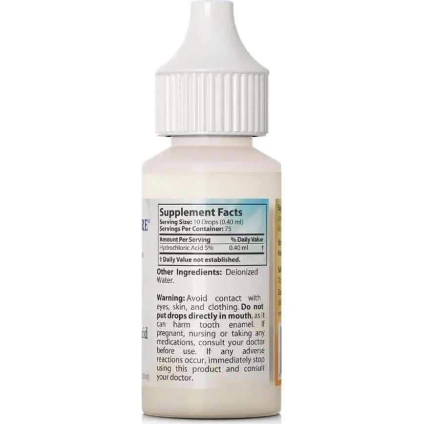 Gotas de Ácido Clorhídrico Dr. Clark 5% - 30 ml Salud Digestiva