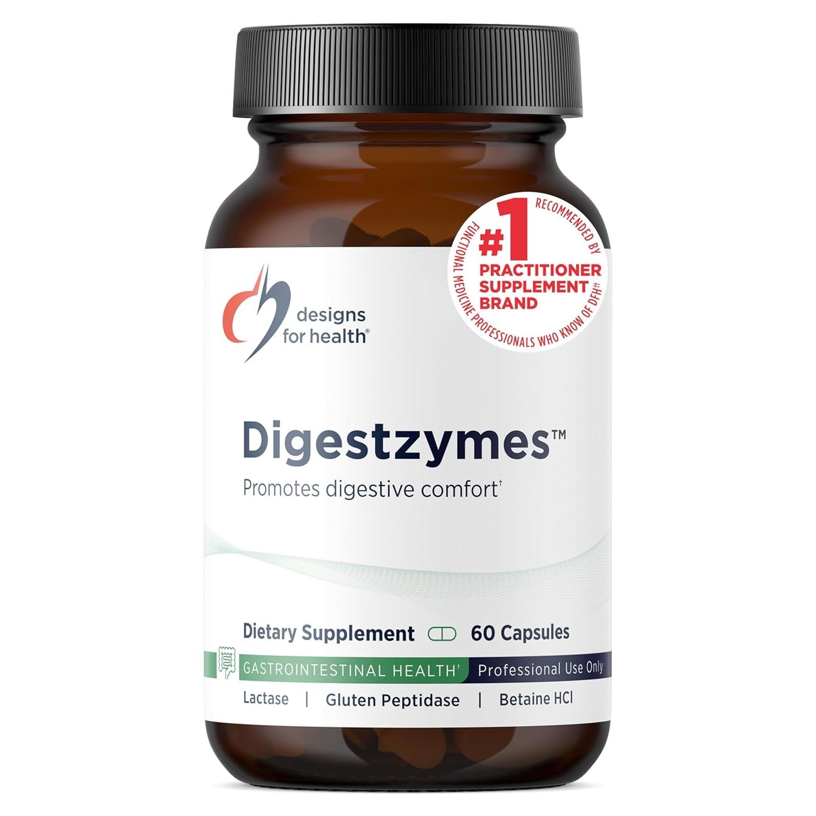 Digestzymes Enzimas Digestivas + Betaína HCl 60 Cápsulas