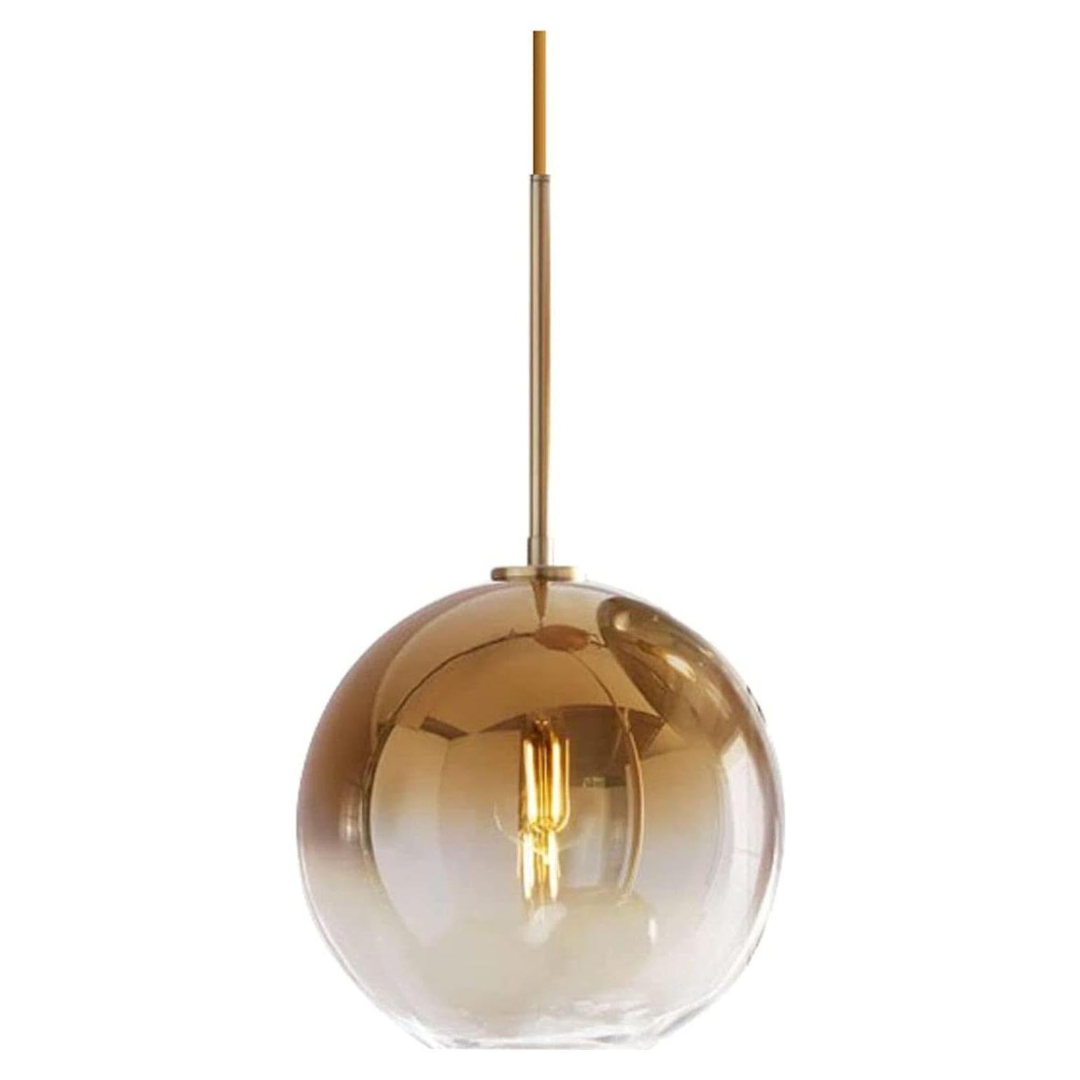 Luz Colgante de Vidrio Gradiente H XD GLOBAL 25cm Oro