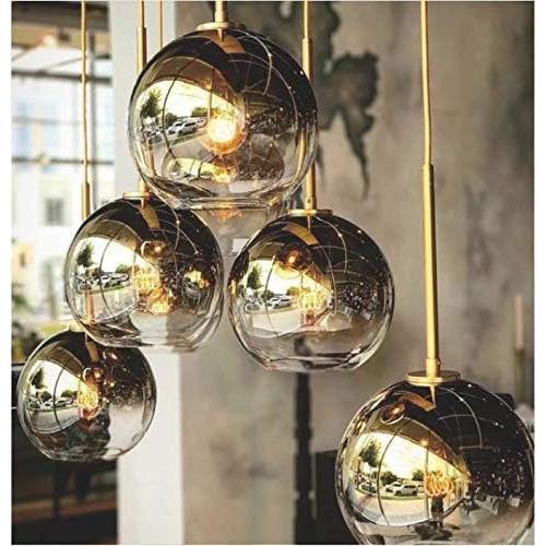 Luz Colgante de Vidrio Gradiente H XD GLOBAL 25cm Oro