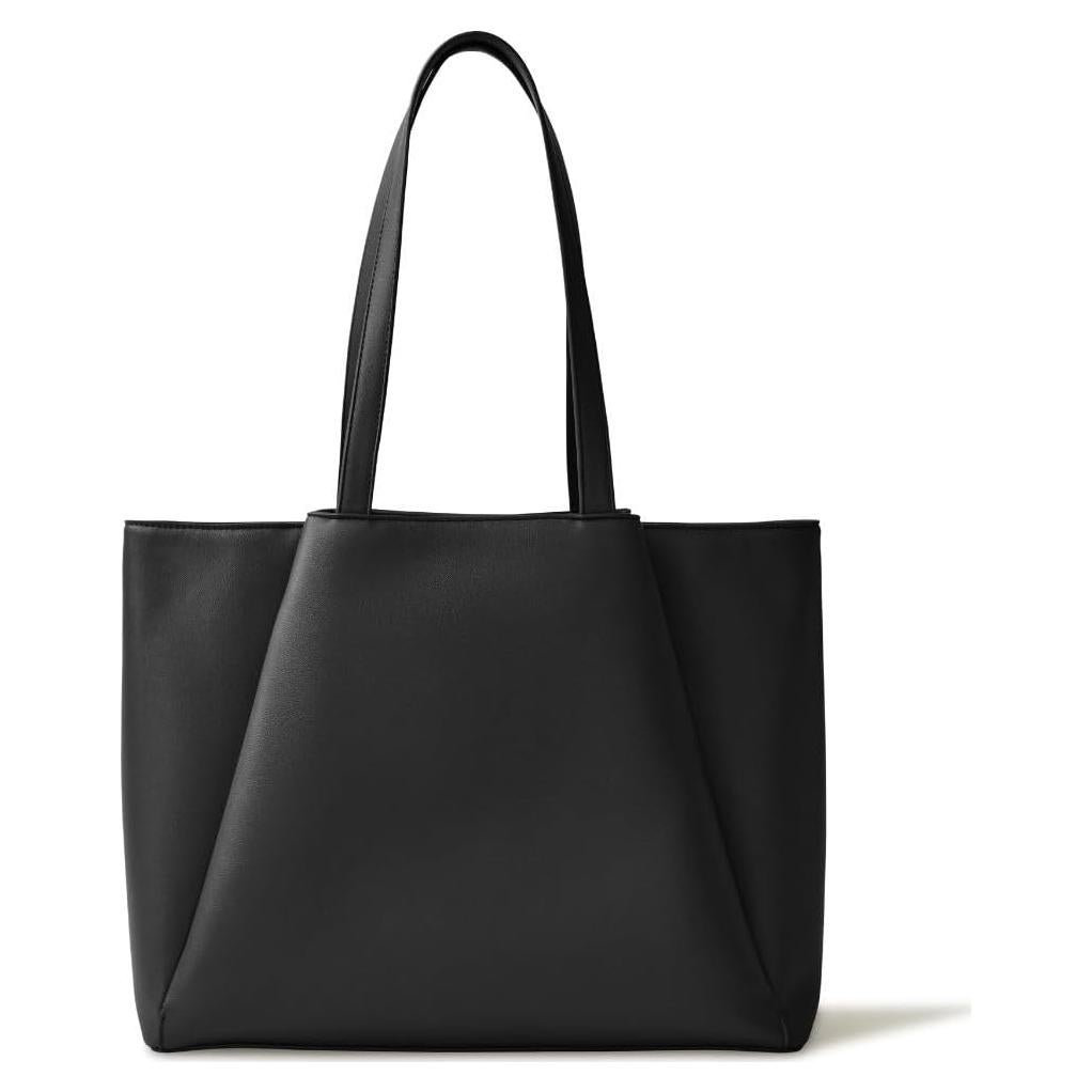 Bolsa Tote para Laptop Apryl 15.6" Cuero Vegano Negro