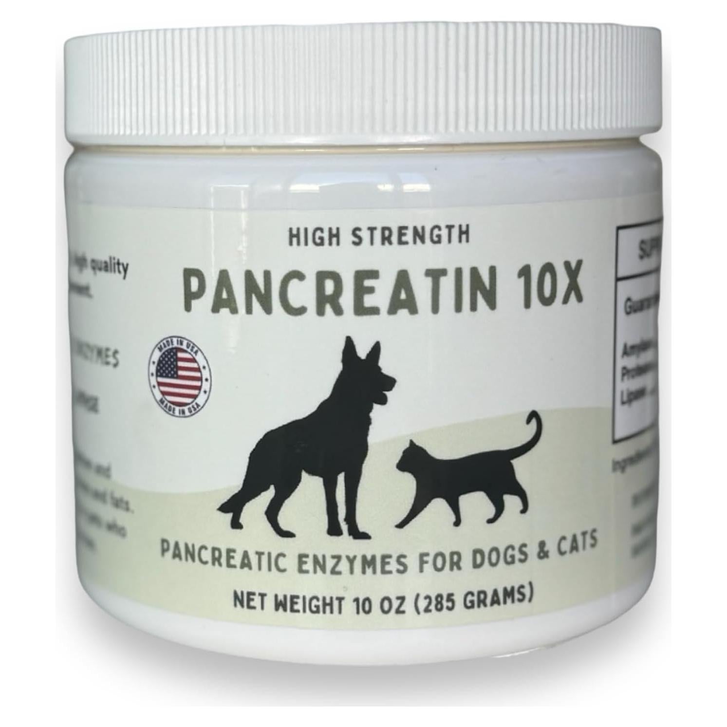 Pancreatina 10X Paw Vitality 285g - Enzimas Digestivas para Mascotas