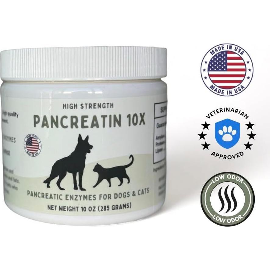 Pancreatina 10X Paw Vitality 285g - Enzimas Digestivas para Mascotas