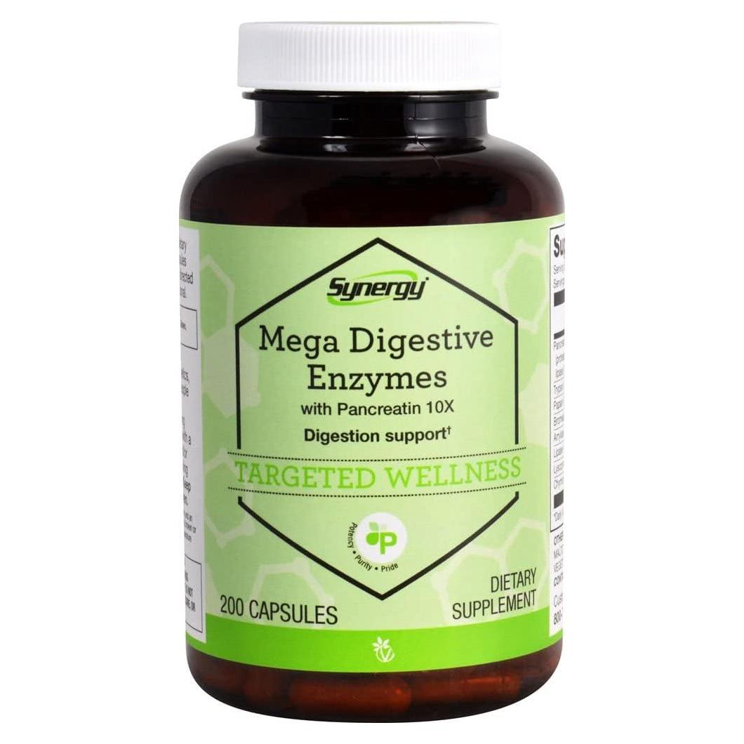 Vitacost Mega Enzimas Digestivas con Pancreatina 10X - 200 Cápsulas
