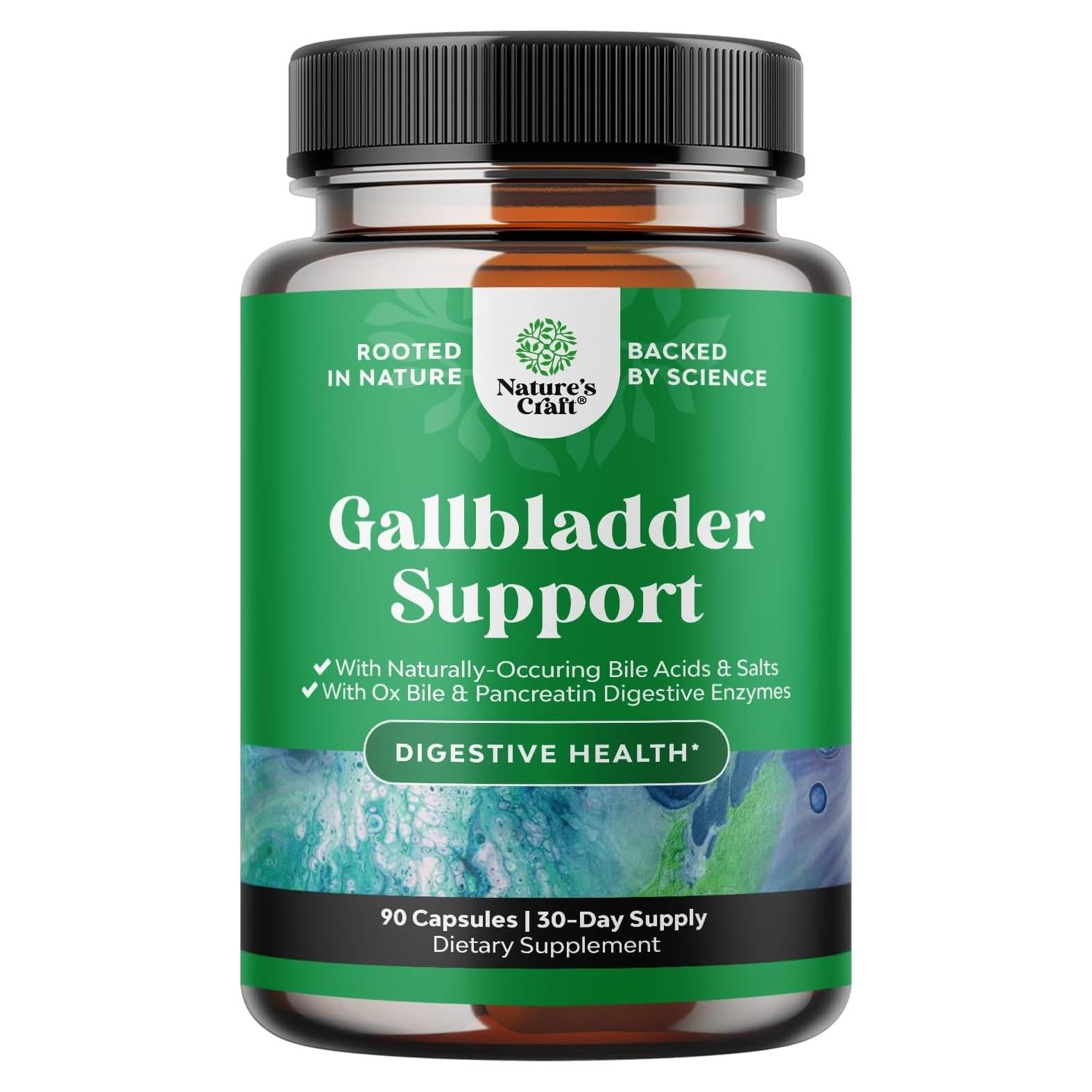 Suplemento Digestivo Natures Craft 90 Cápsulas Enzimas Biliares