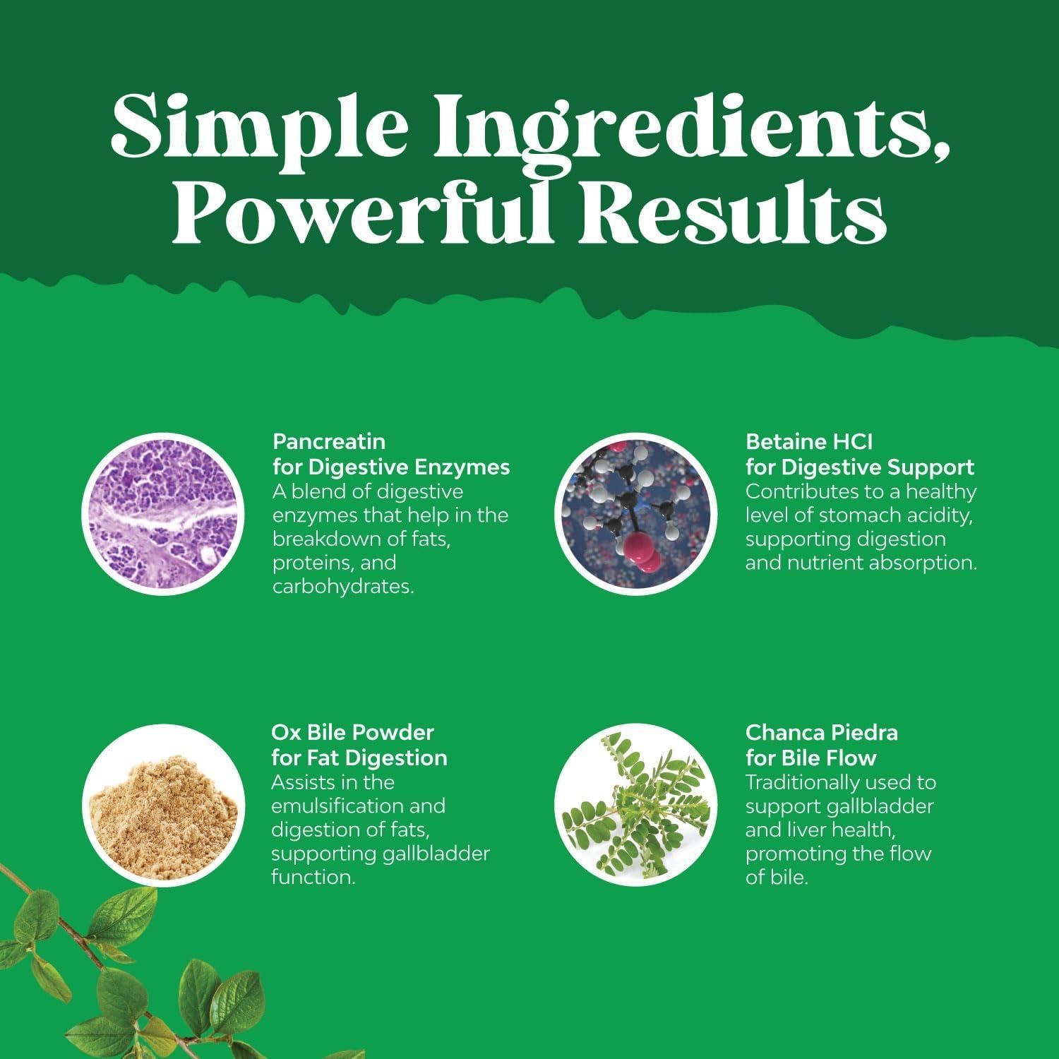 Suplemento Digestivo Natures Craft 90 Cápsulas Enzimas Biliares