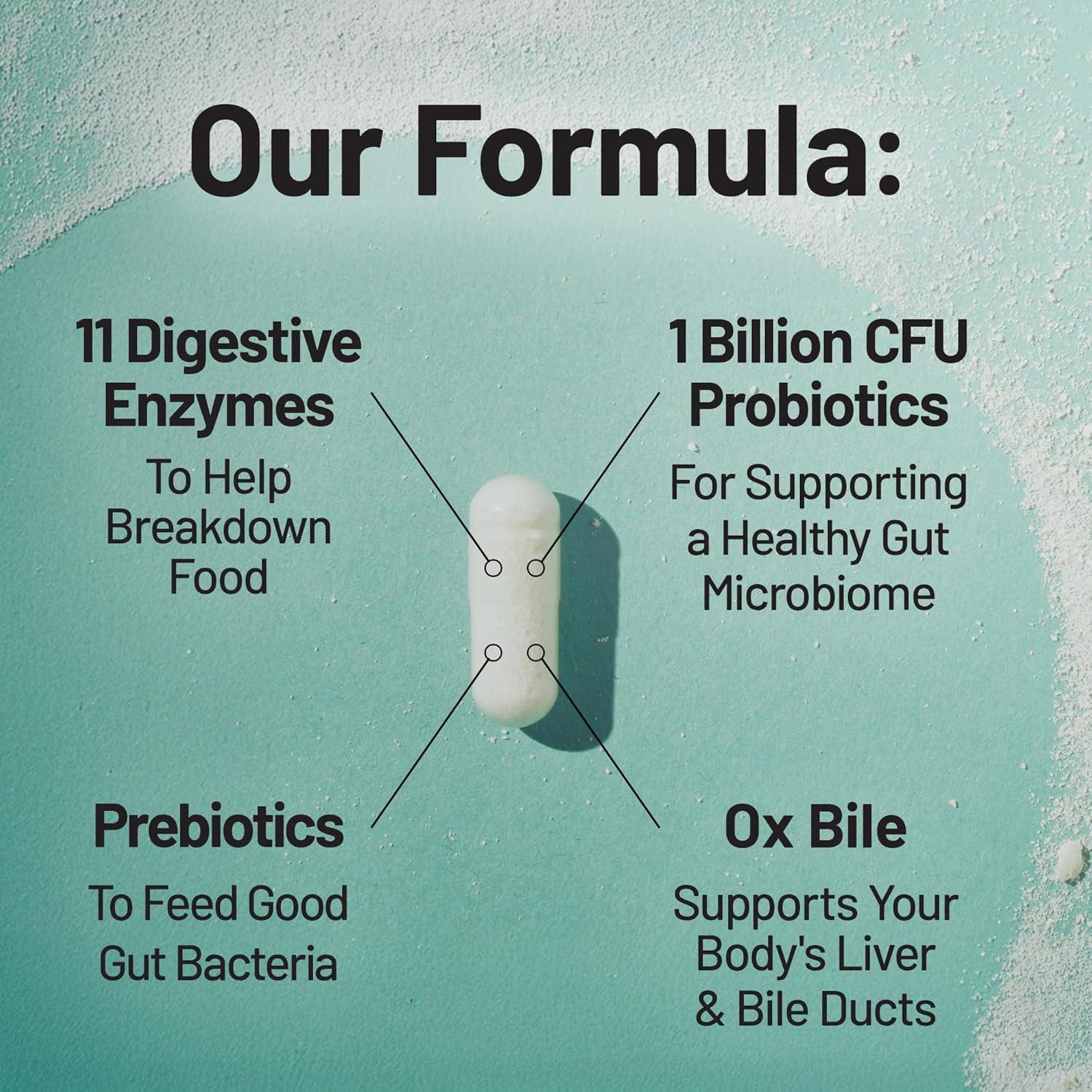 NatureWise Enzimas Digestivas 60 Cápsulas - Probioticos y Prebioticos