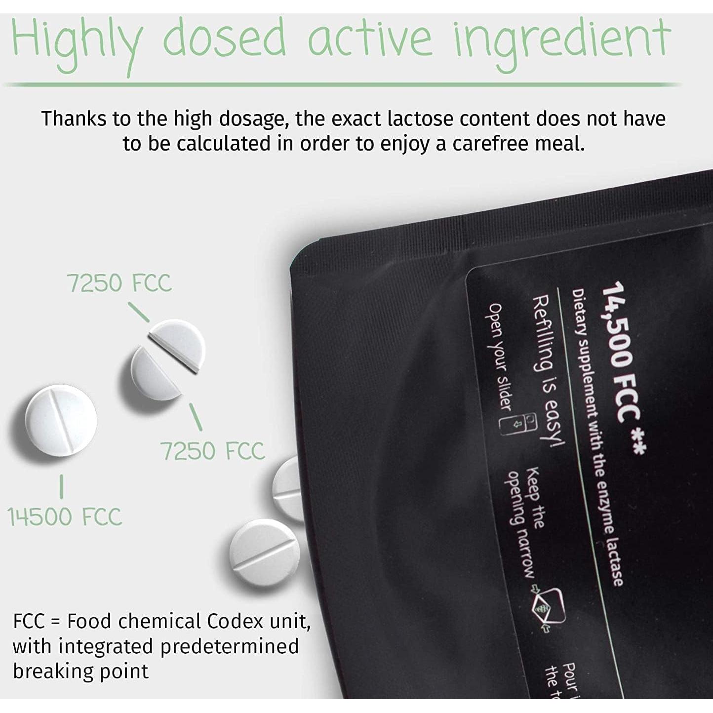 LactoJoy Pastillas de Lactasa 14,500 FCC - 80 Piezas - Sin Aditivos