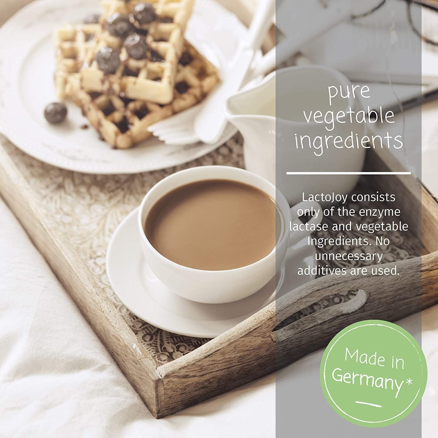 LactoJoy Pastillas de Lactasa 14,500 FCC - 80 Piezas - Sin Aditivos