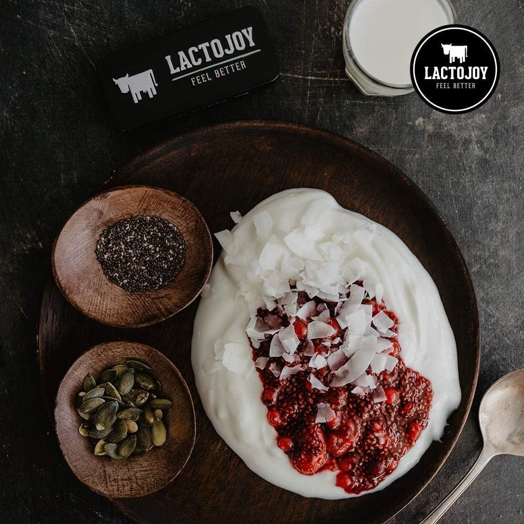 LactoJoy Pastillas de Lactasa 14,500 FCC - 80 Piezas - Sin Aditivos