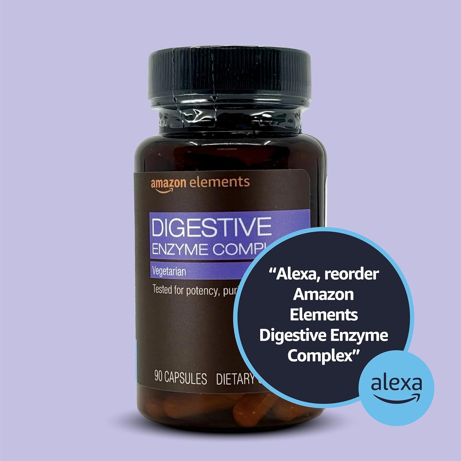 Complejo de Enzimas Digestivas Amazon Elements 90 Cápsulas