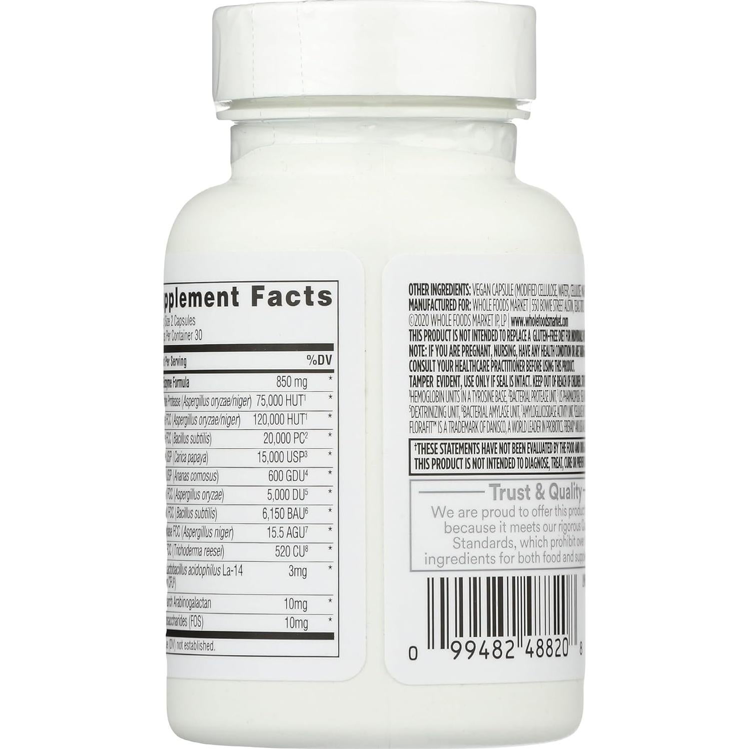 Enzimas Digestivas de Gluten 365 Everyday Value - 60 Cápsulas