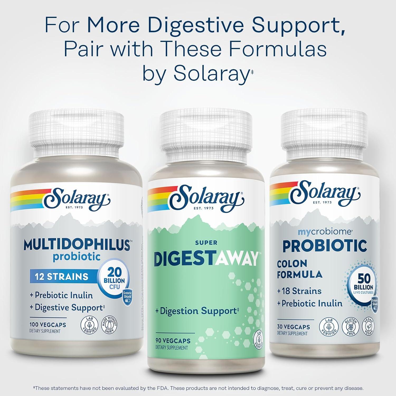 SOLARAY Super Digestaway Enzimas Digestivas 90 VegCaps
