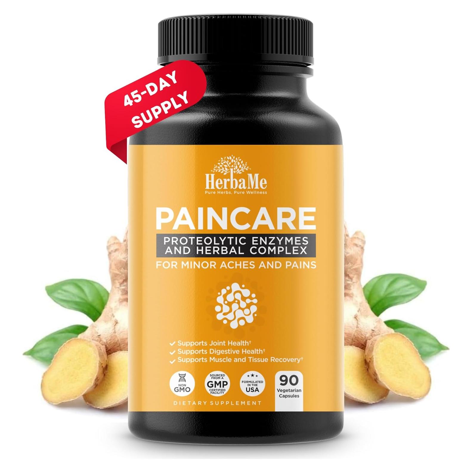 Suplemento de Enzimas Proteolíticas HerbaMe 90 Cápsulas