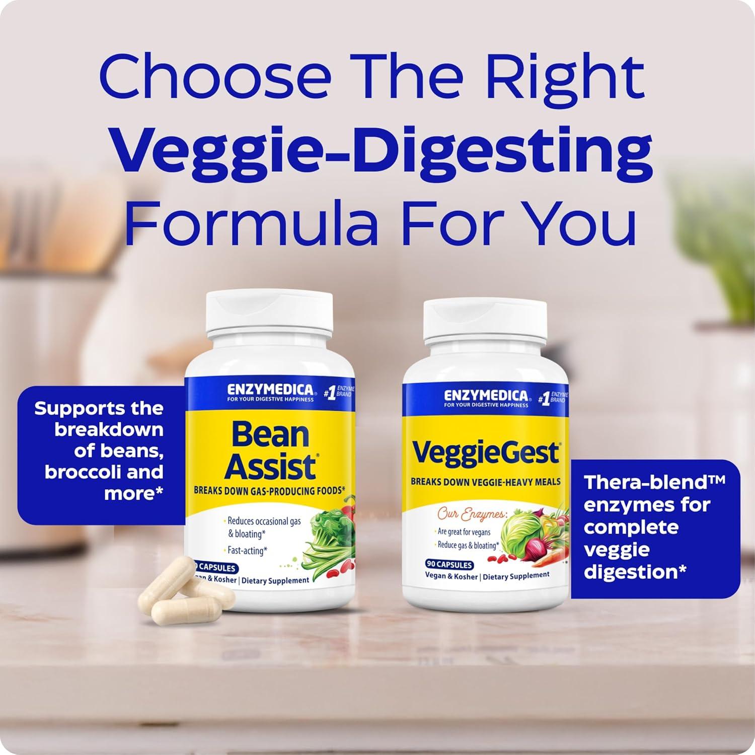 Enzymedica BeanAssist Enzima Digestiva Alpha Galactosidase 30 Cápsulas