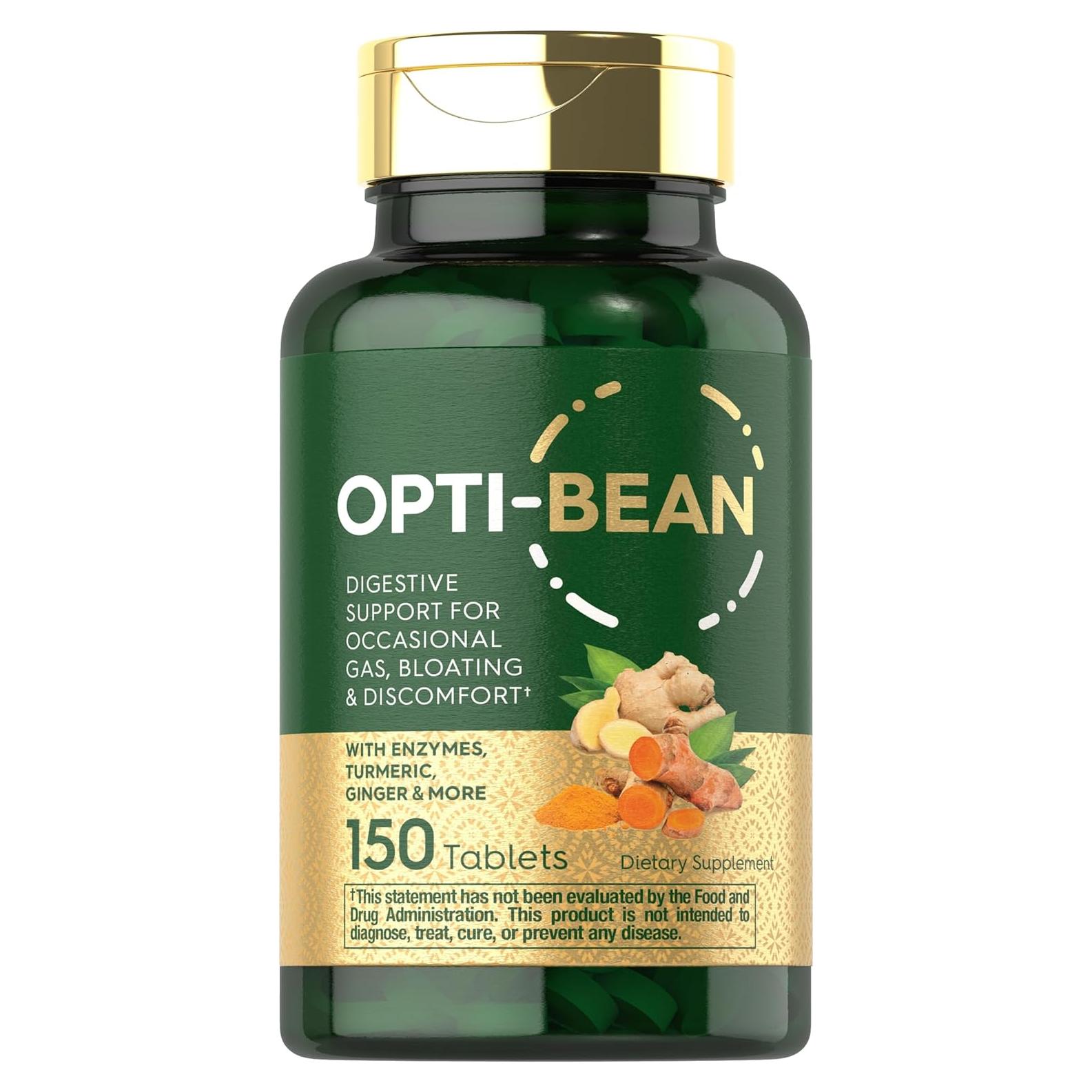 Carlyle Opti-Bean 150 Tabletas Digestivas Vegetariano Sin Gluten