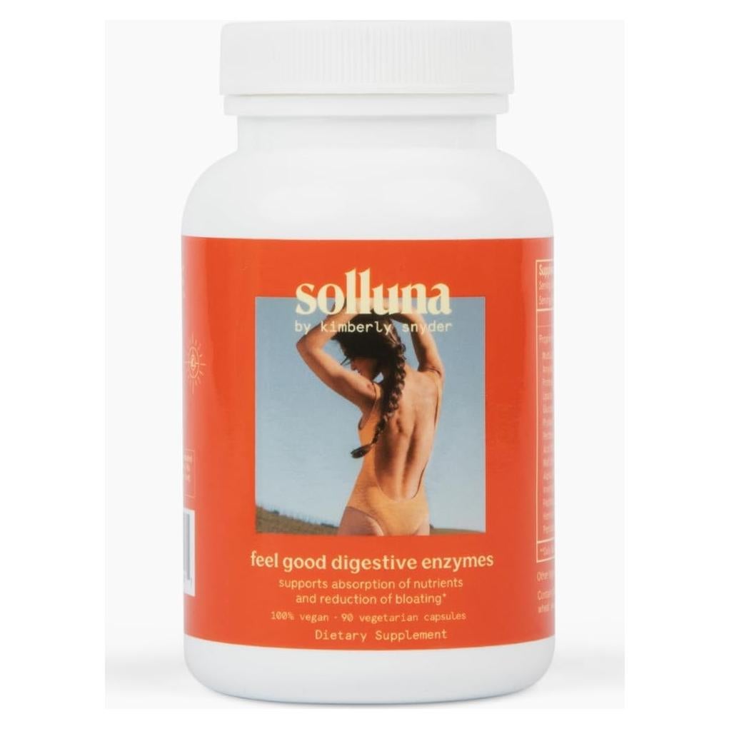 Enzimas Digestivas Solluna Kimberly Snyder 90 Cápsulas Veganas