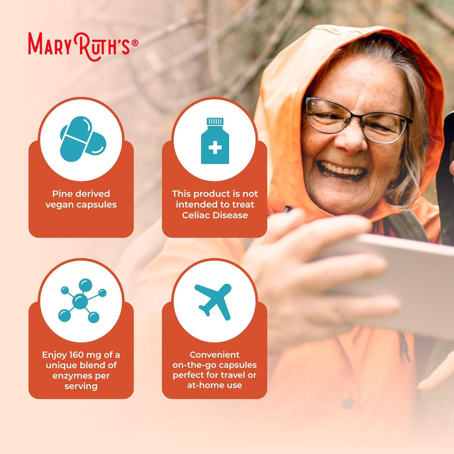 Enzimas Digestivas Veganas MaryRuth | 60 Cápsulas | No OGM