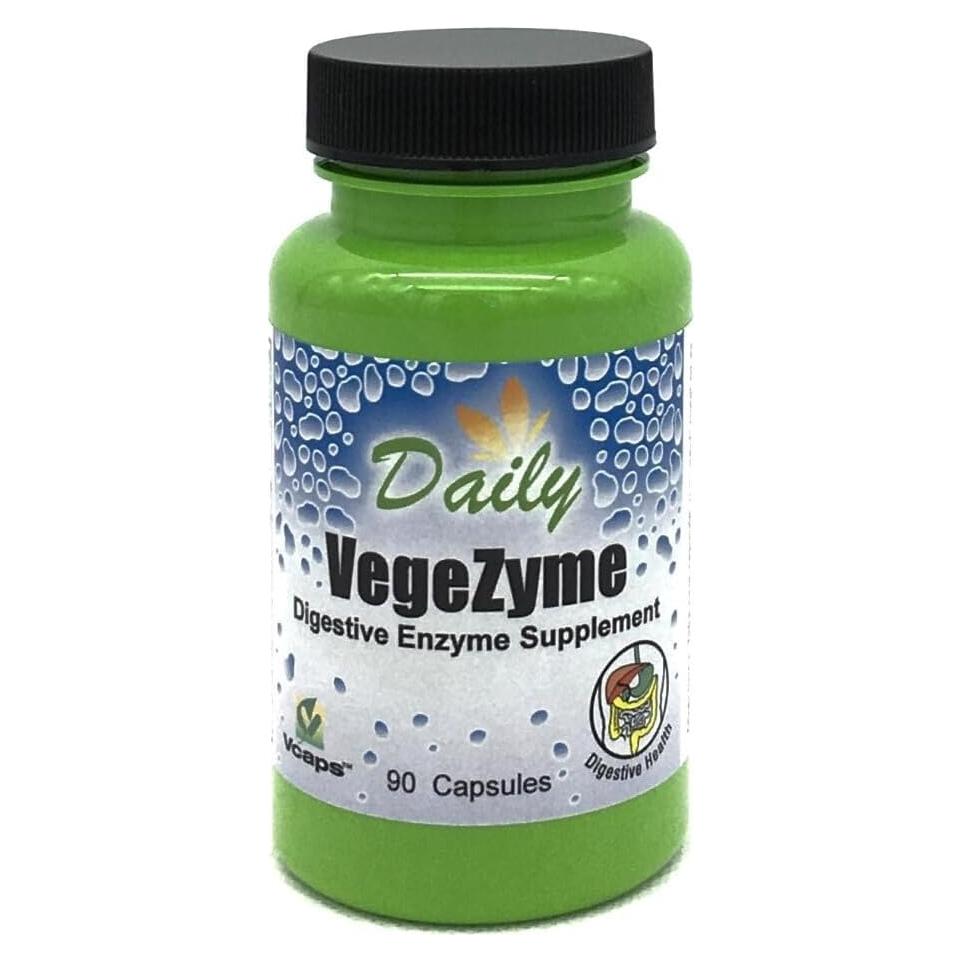 Suplemento Enzimático Vegetariano VegeZyme Daily 90 Cápsulas