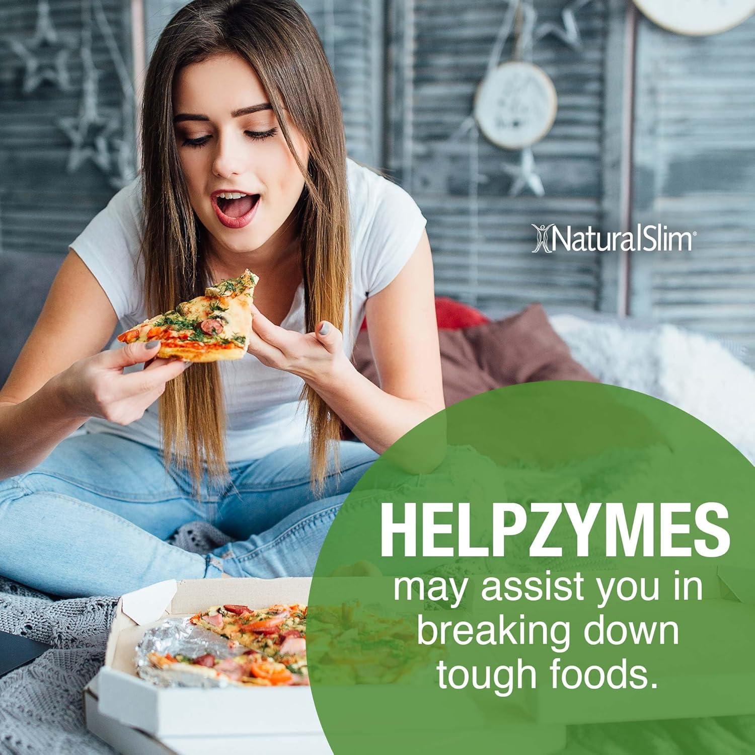 NaturalSlim Helpzymes Enzimas Digestivas 100 Cápsulas