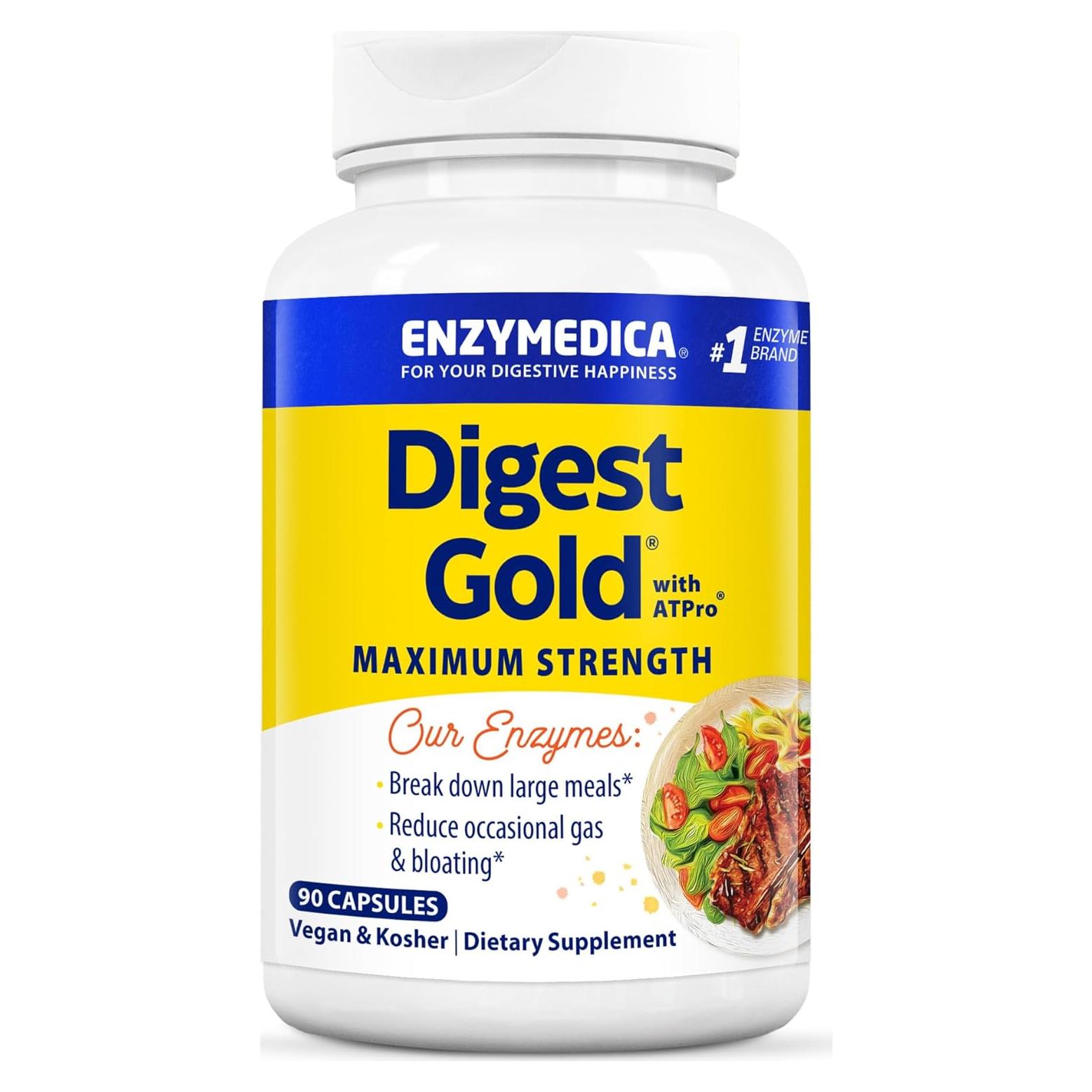 Enzymedica Digest Gold + ATPro 90 Cápsulas Digestivas