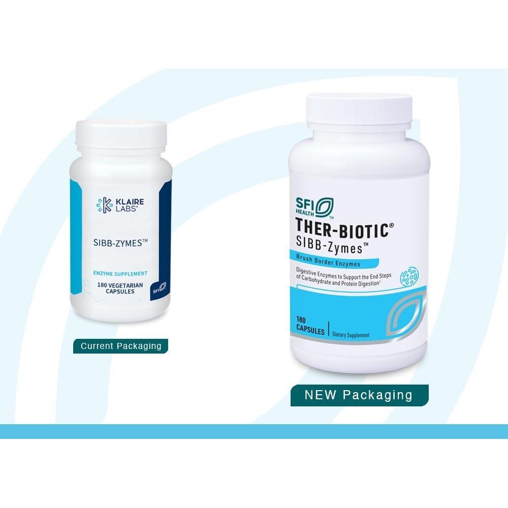 Klaire Labs Sibb-Zymes Enzimas Digestivas 180 VegCápsulas