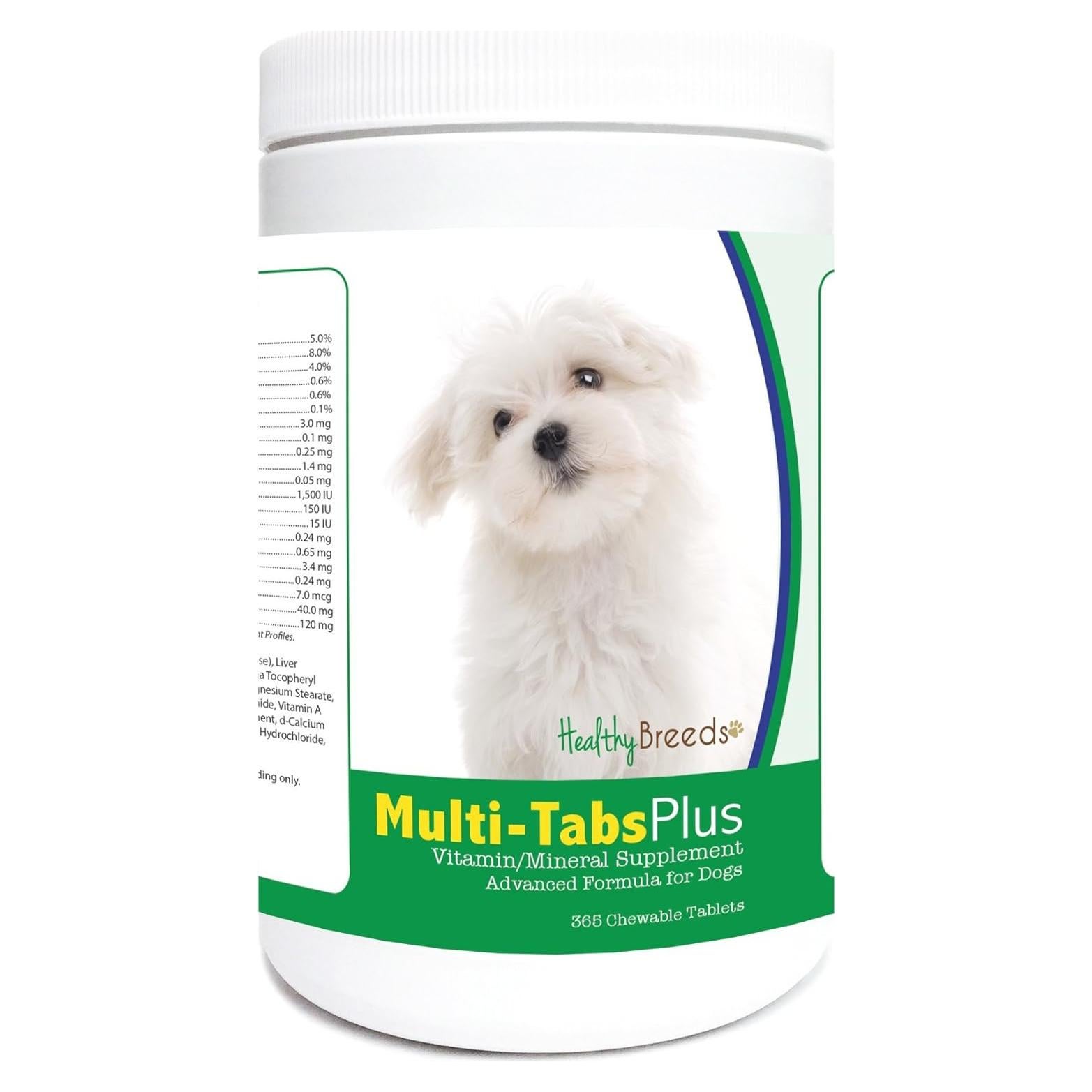 Tabletas Masticables Multi-Tabs Plus Healthy Breeds 365 Unidades